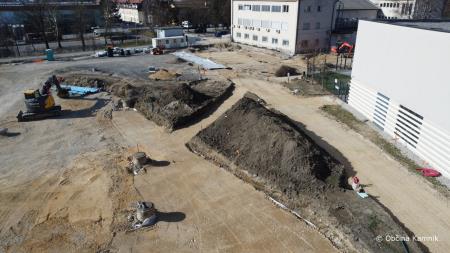 Izgradnja novih zunanjih površin med šolama (4)